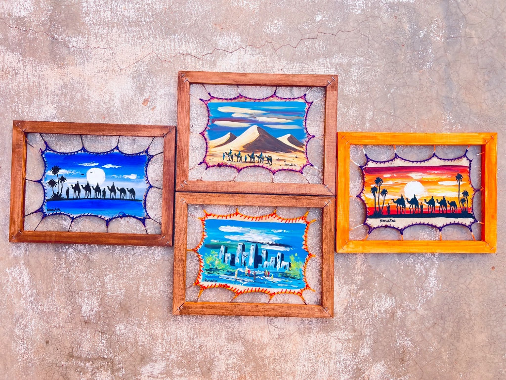 GOATSKIN wall art framed